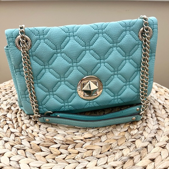 Kate Spade light blue chain strap crossbody shoulder Cynthia purse - Picture 13 of 13